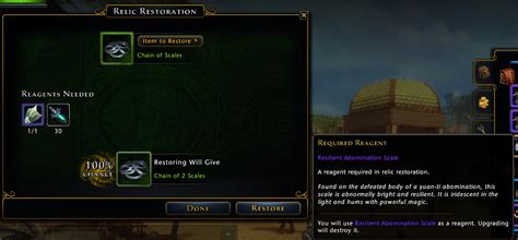 Chain of Scales Restoration Guide – .